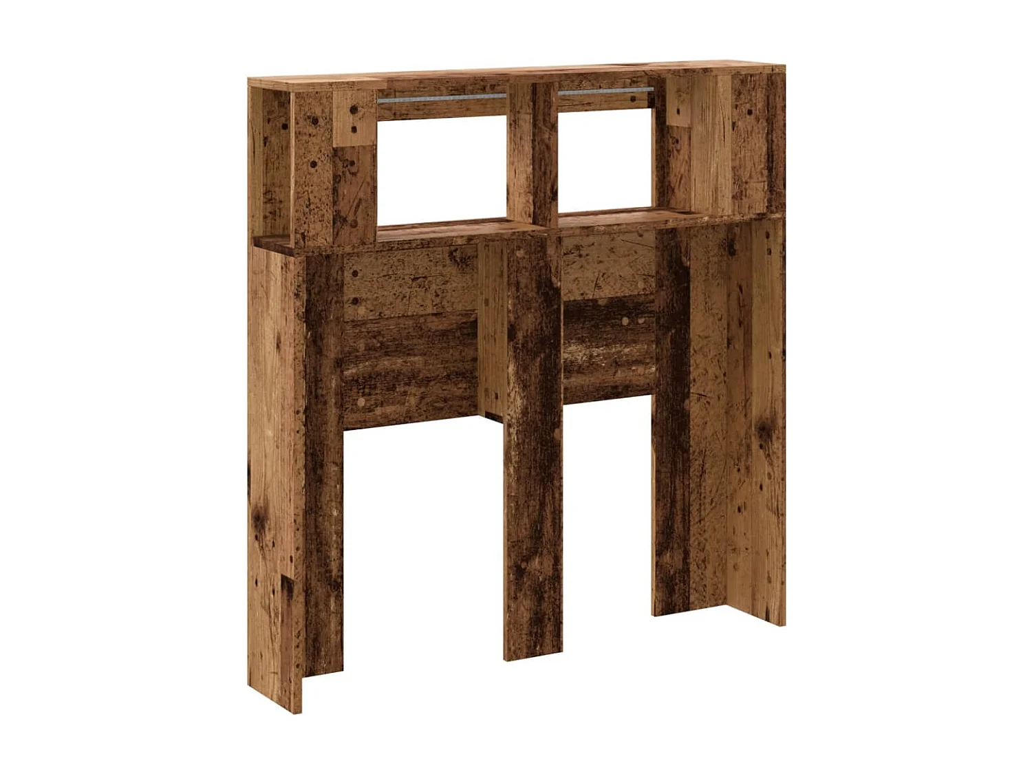 Tête de lit à LED vieux bois 100x18,5x103,5cm bois d'ingénierie