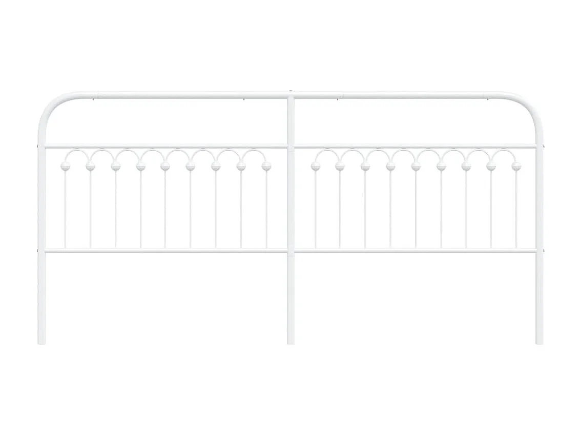 Hoofdbord 193 cm metaal wit