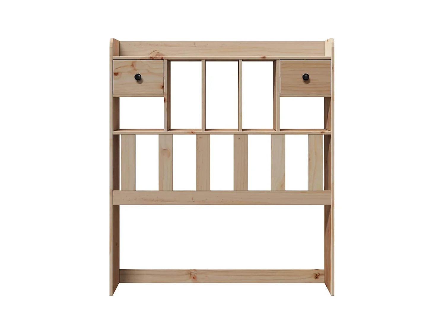 Cabecero de cama con almacenaje madera maciza de pino 90 cm