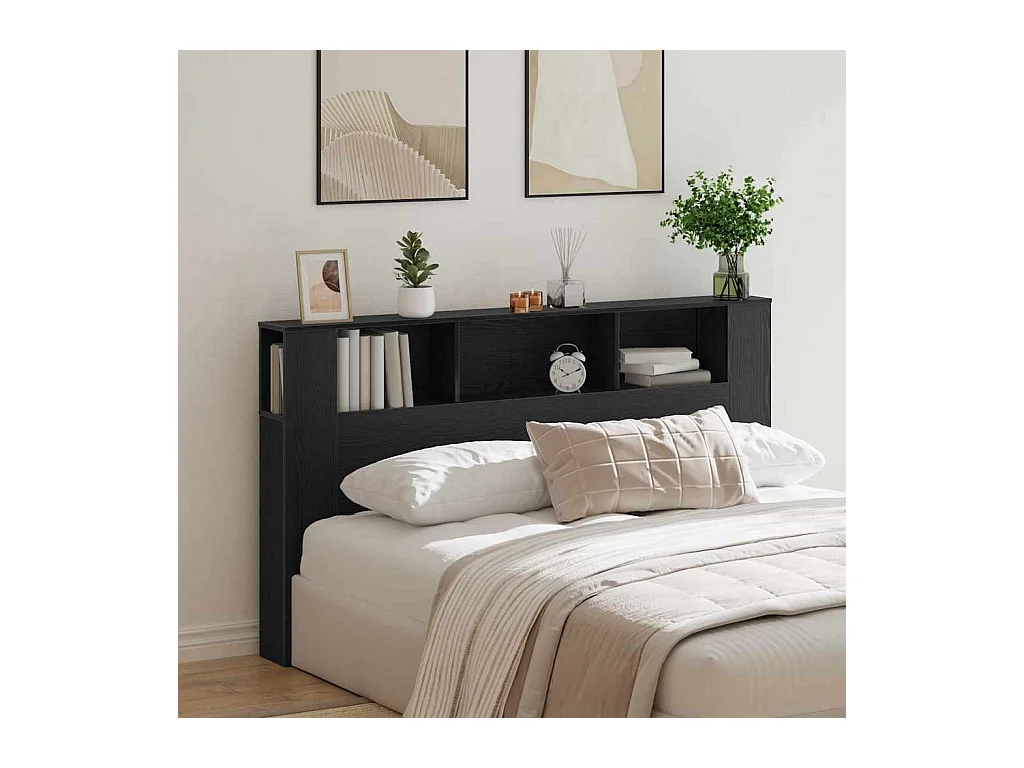 Tête de Lit Chêne noir 180 x 18.5 x 102.5 cm