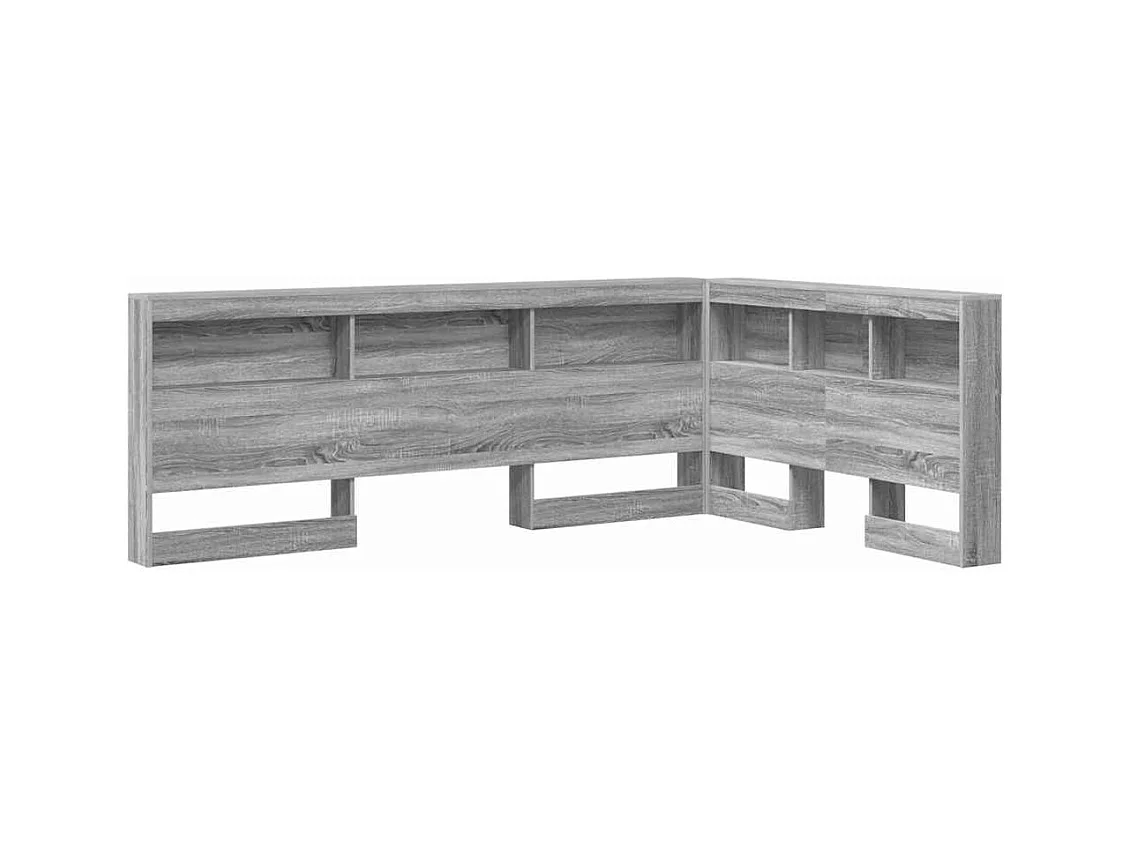 Tête de lit de rangement Sonoma gris 120 cm Bois d'ingénierie