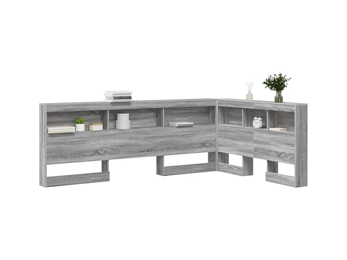 Tête de lit de rangement Sonoma gris 120 cm Bois d'ingénierie