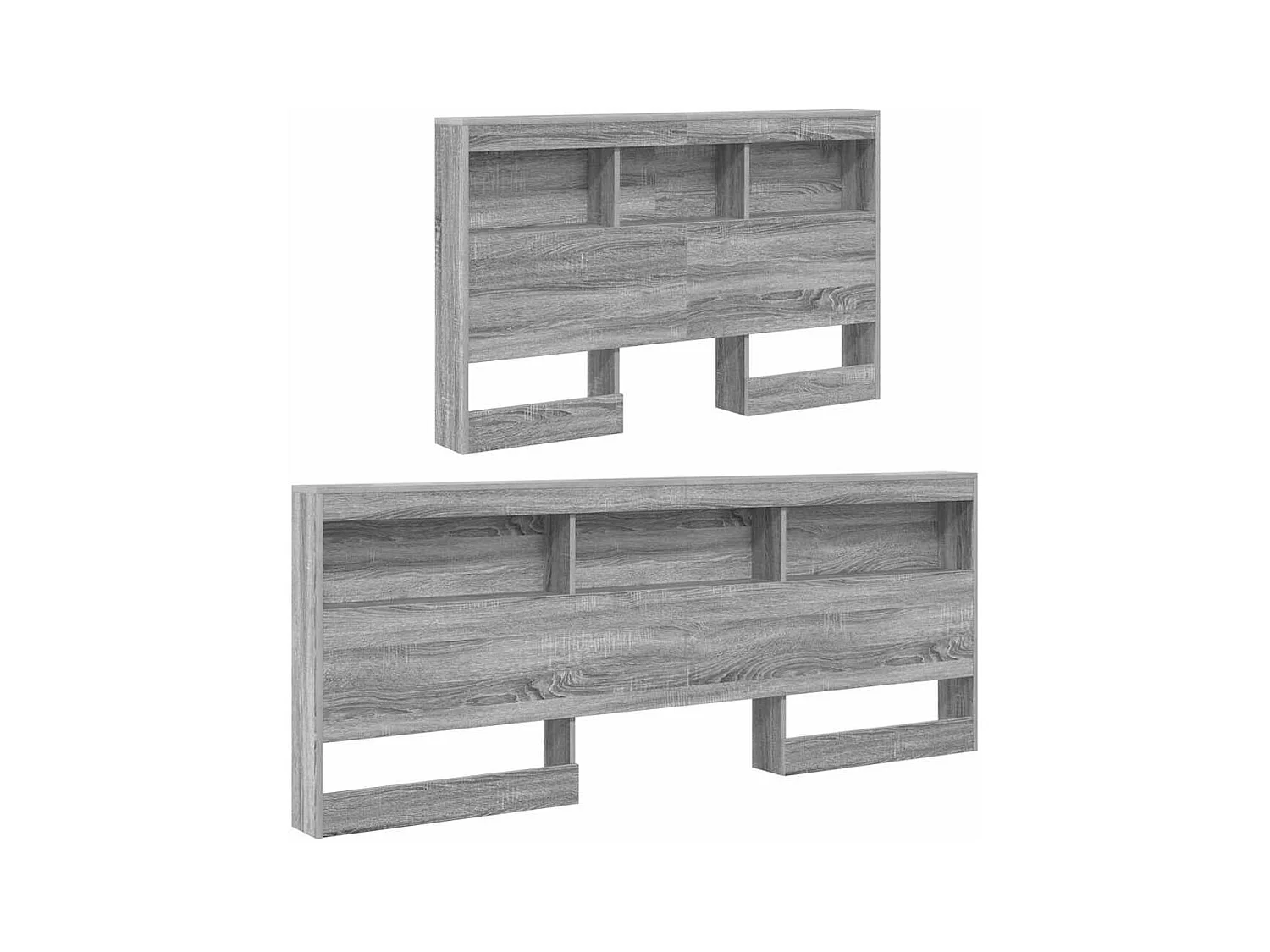 Tête de lit de rangement Sonoma gris 120 cm Bois d'ingénierie