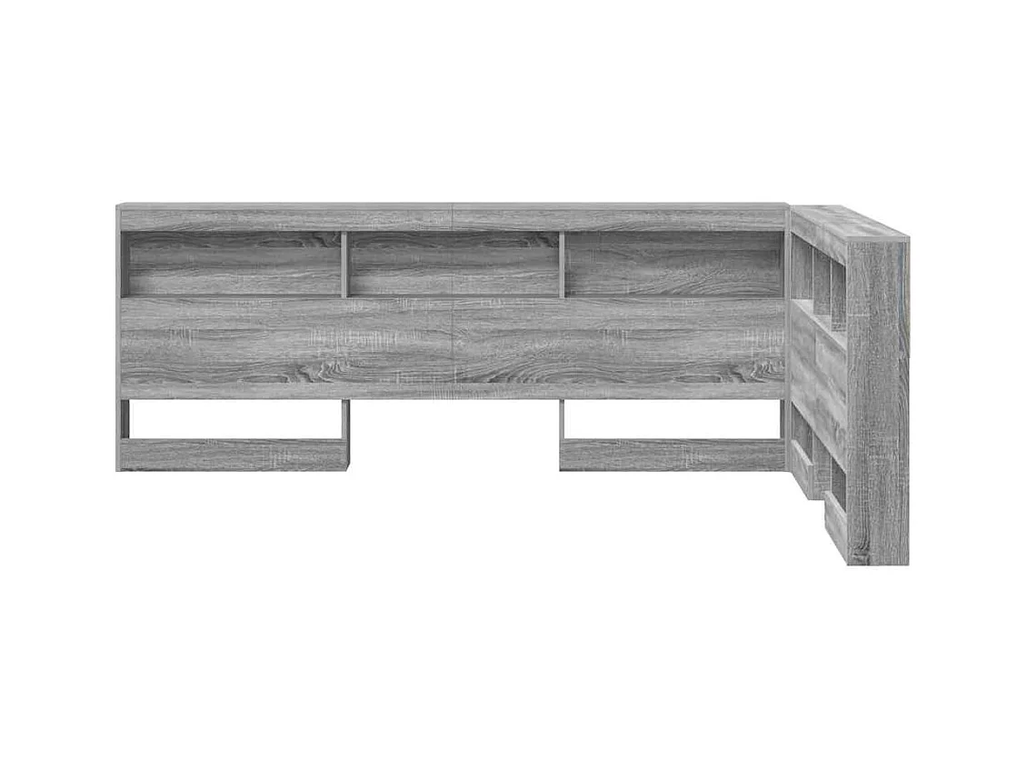 Tête de lit de rangement Sonoma gris 120 cm Bois d'ingénierie