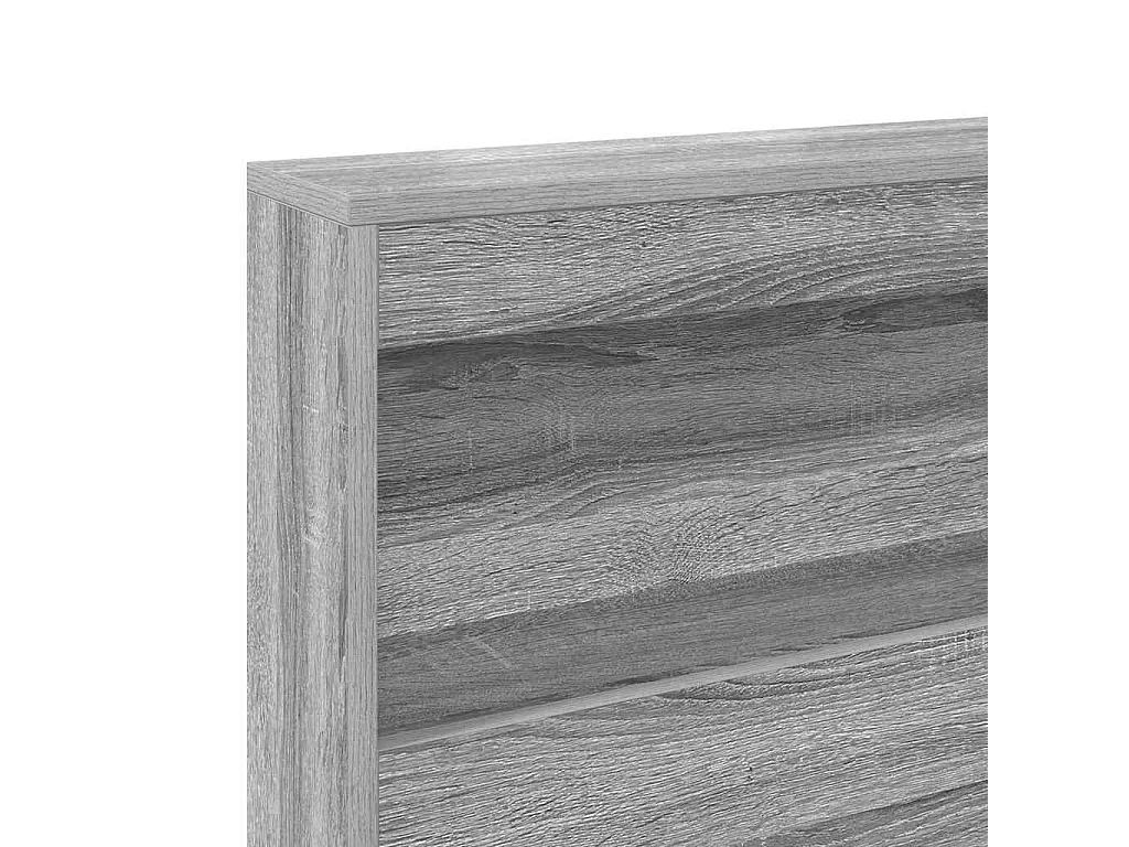 Tête de lit de rangement Sonoma gris 120 cm Bois d'ingénierie