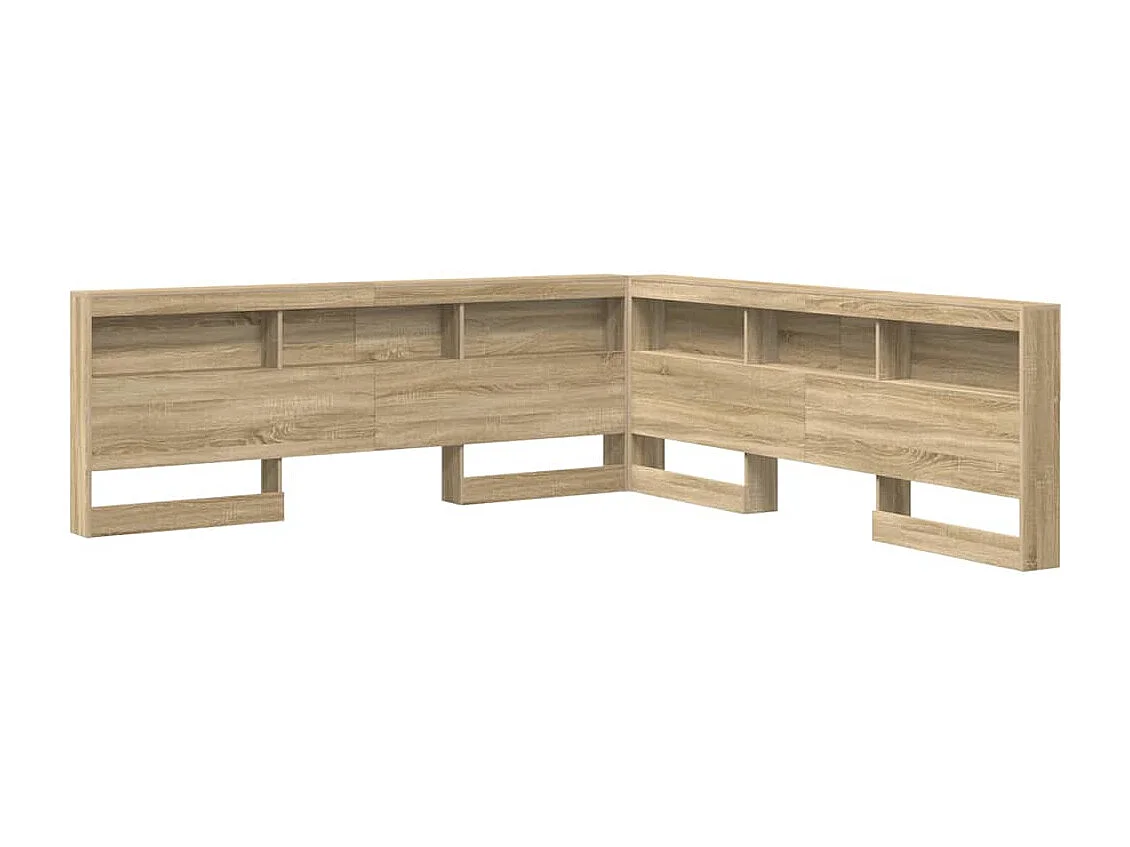 Tête de lit de rangement Chêne sonoma 200 cm Bois d'ingénierie