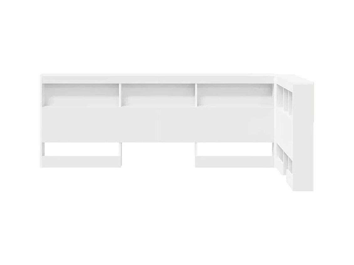 Tête de lit de rangement Blanc 80 cm Bois d'ingénierie