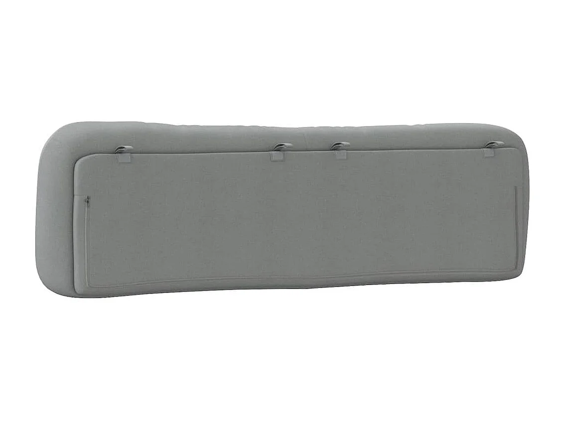 Tête de lit gris clair 193 cm tissu