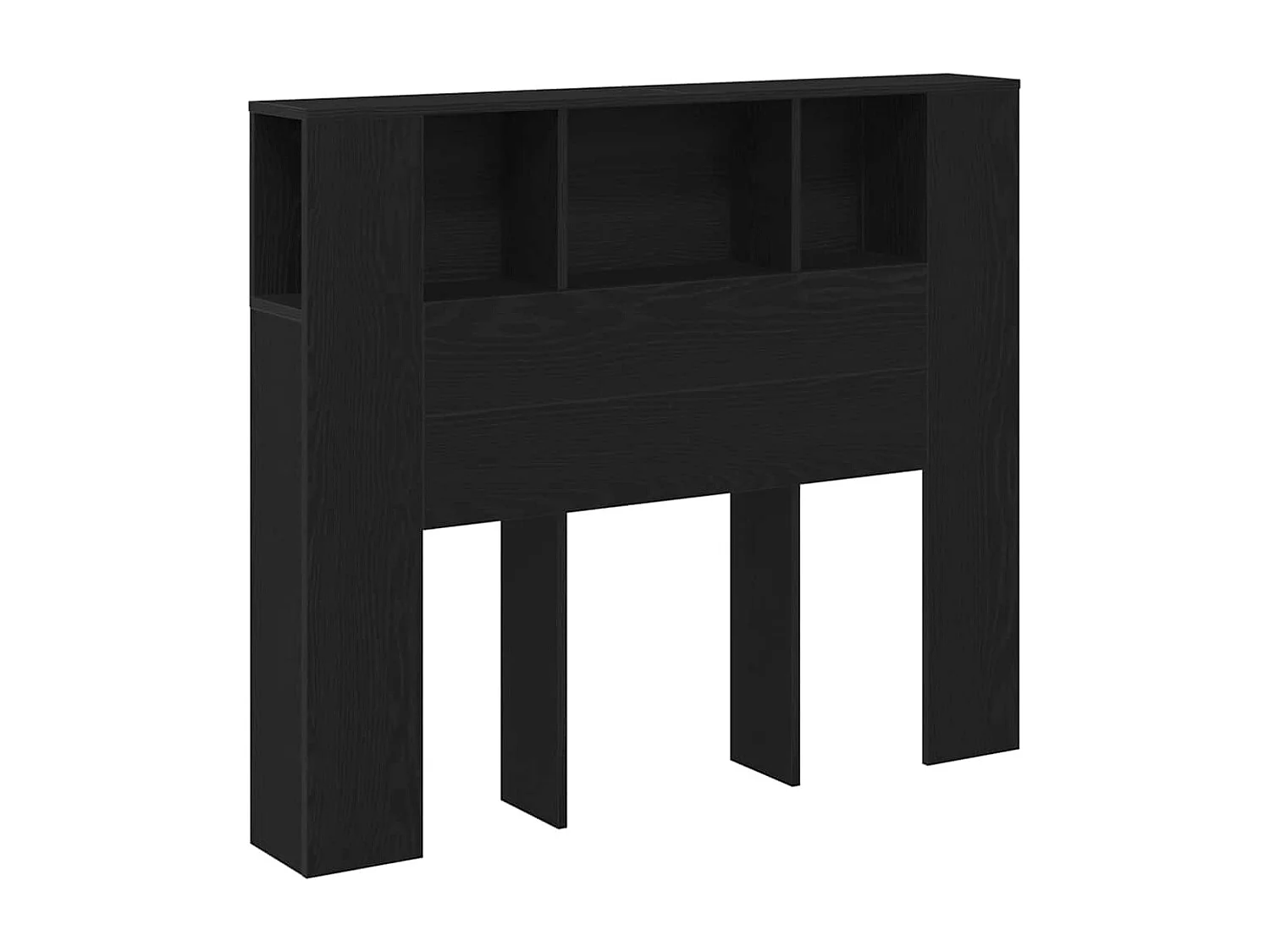 Cabeceira com Armário Carvalho preto 120 x 19 x 104,5 cm