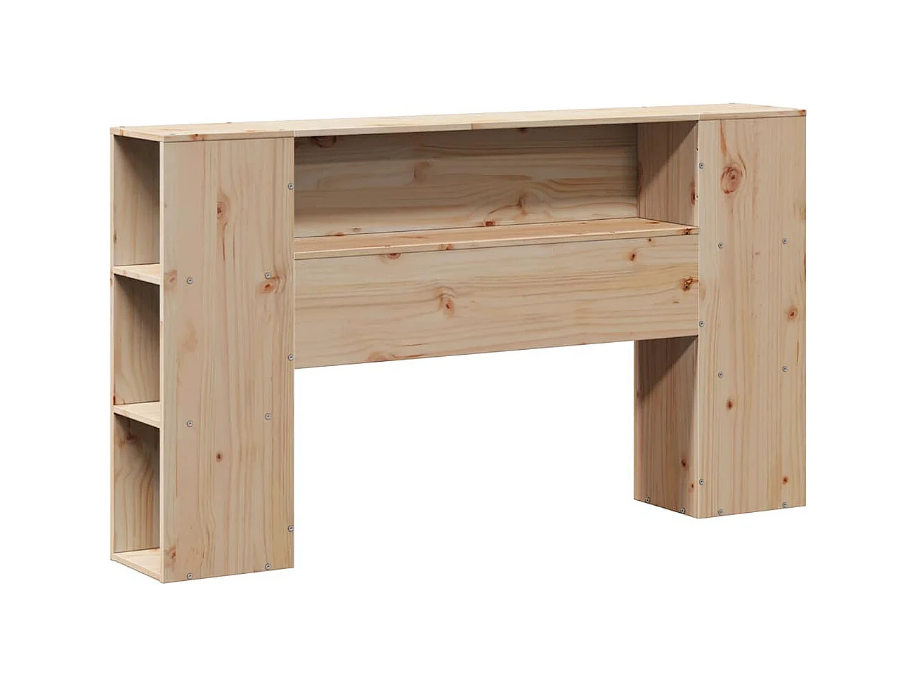 Tête de lit avec rangement 120 cm bois massif de pin