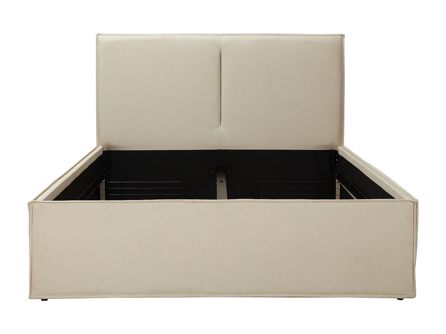 Avignon | Lit 140x200 cm avec 4 tiroirs en lin beige