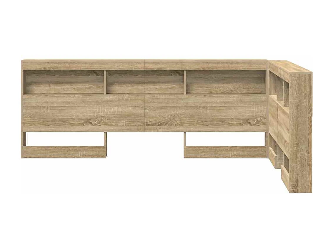 Tête de lit de rangement Chêne sonoma 120 cm Bois d'ingénierie