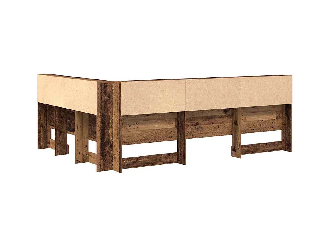Tête de lit de rangement Bois ancien 160 cm Bois d'ingénierie