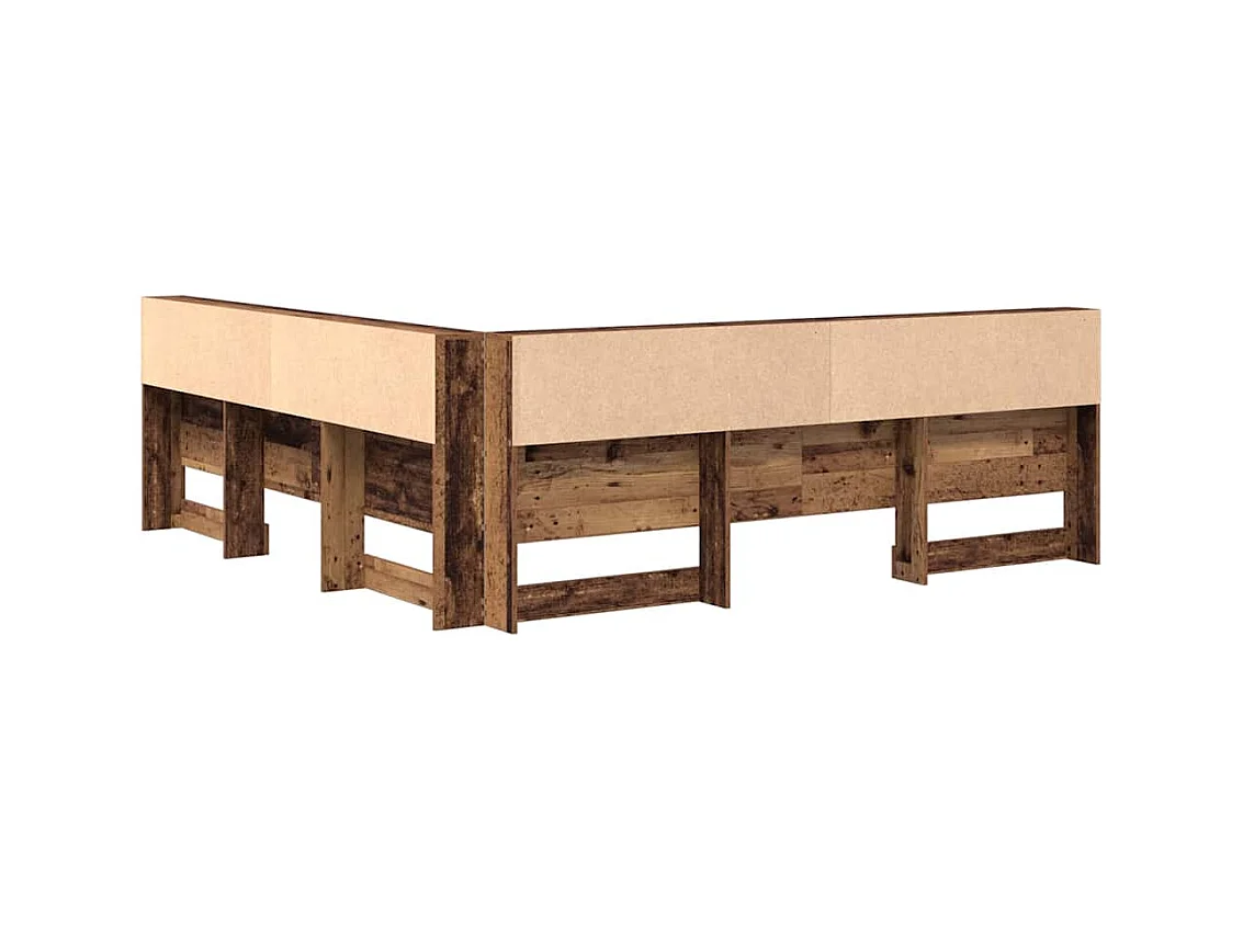 Tête de lit de rangement Bois ancien 200 cm Bois d'ingénierie