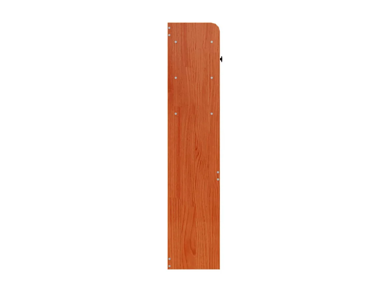 Cabecero de cama almacenaje madera maciza pino marrón 135 cm