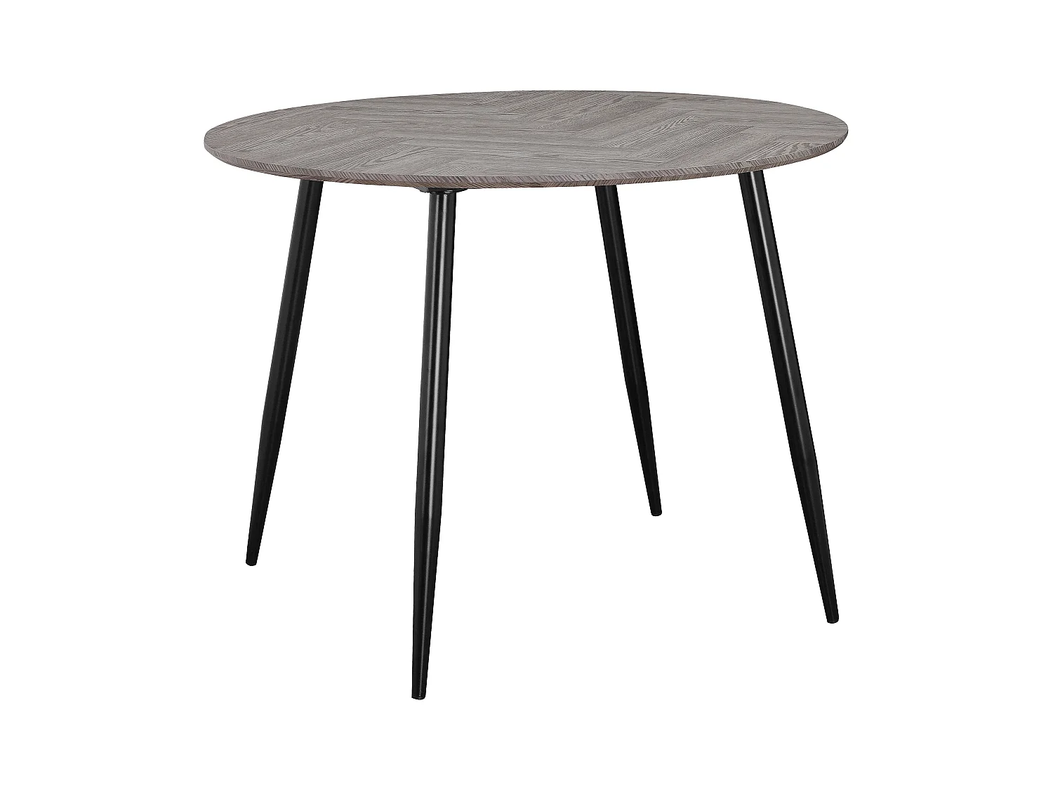 Monza | Tavolo da pranzo Ã ̃100 4 persone in motivo a lisca di pesce in rovere look bianco