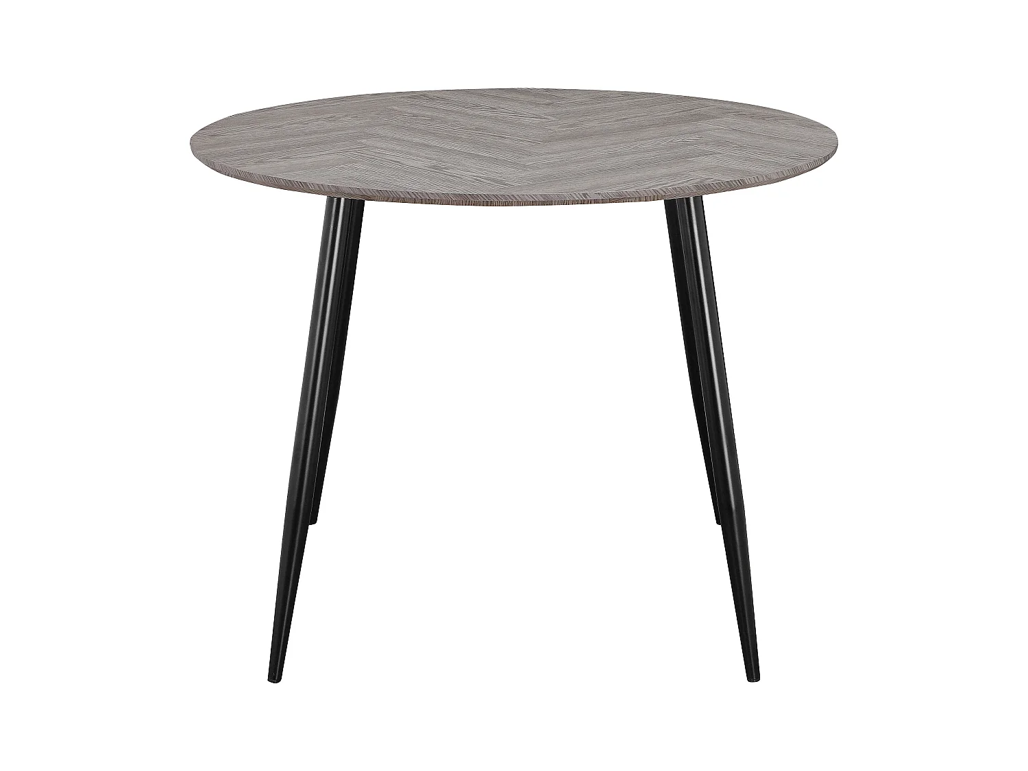 Monza | Tavolo da pranzo Ã ̃100 4 persone in motivo a lisca di pesce in rovere look bianco