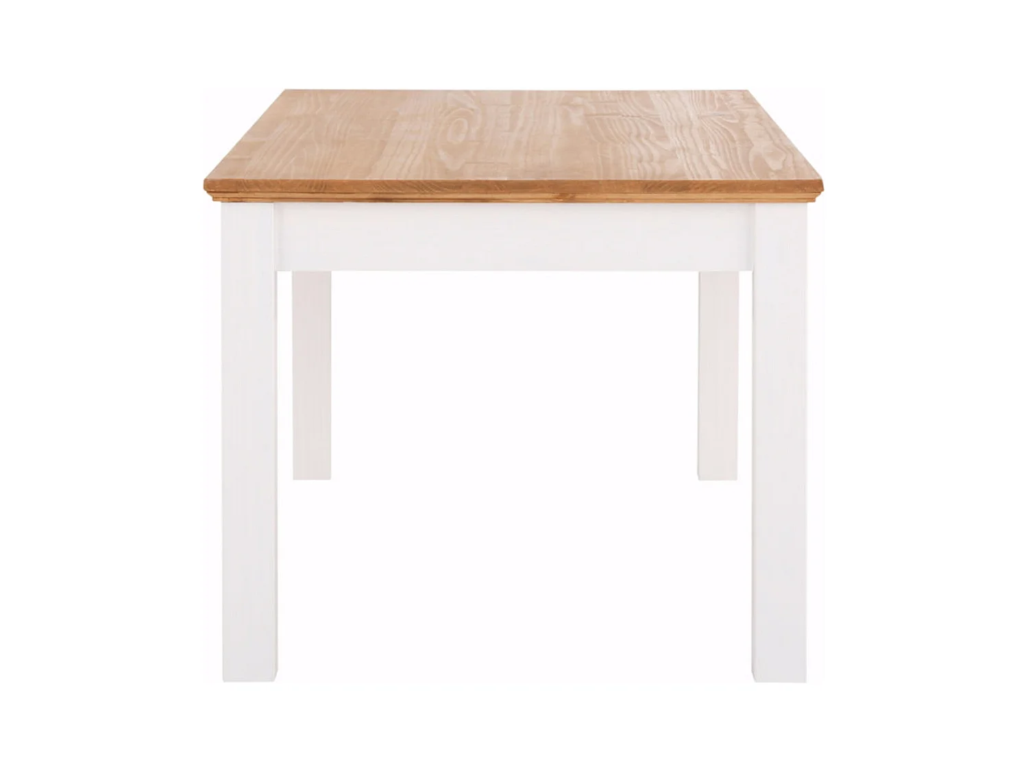 Selma-Eettafel 180 cm met 1 lade in grenen wit