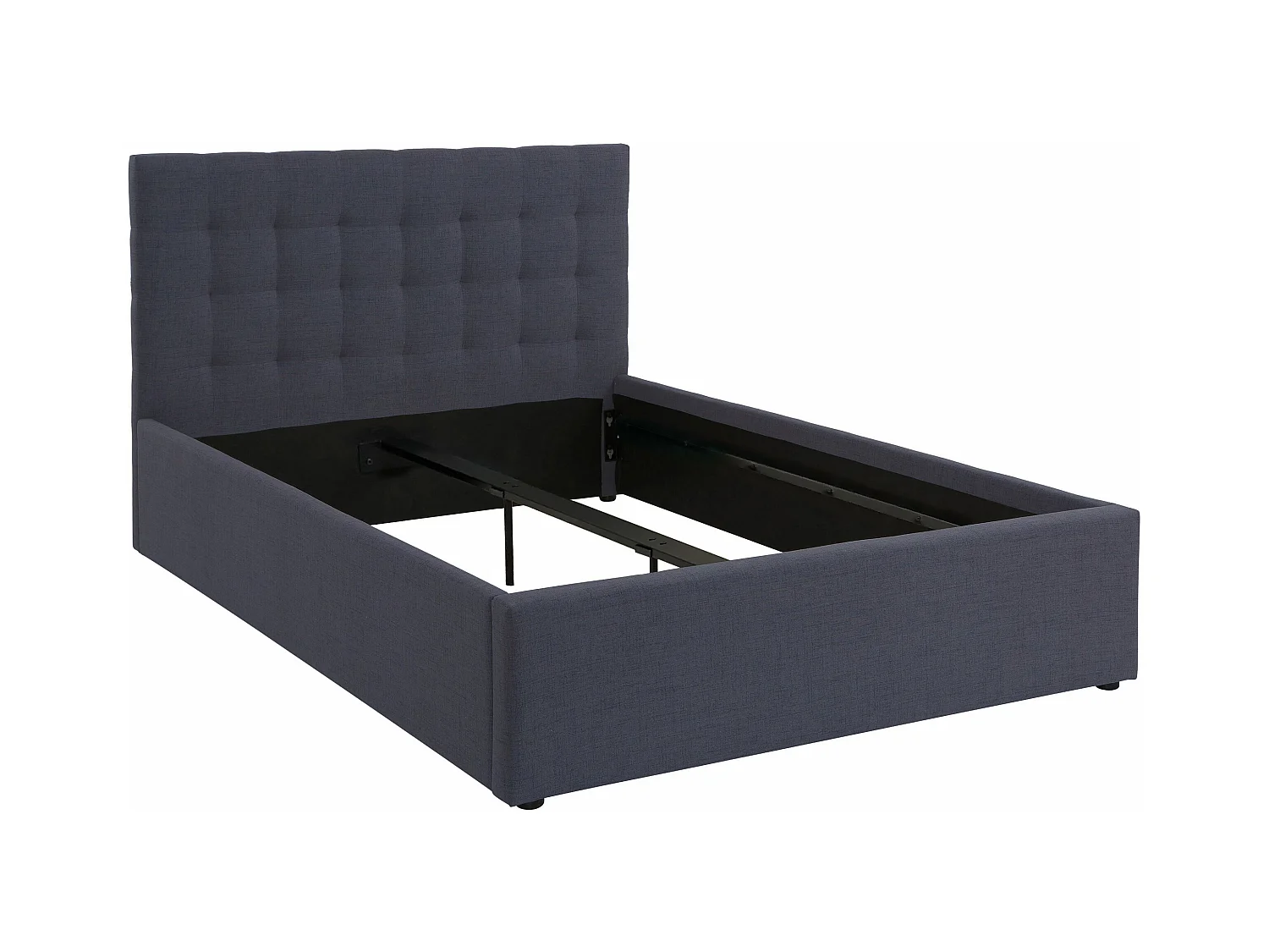 Hamar-Bed 140x200 cm in linnen antraciet