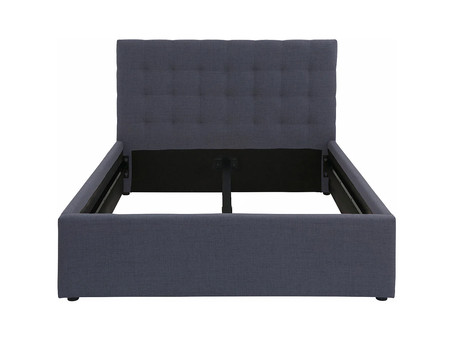 Hamar-Bed 140x200 cm in linnen antraciet