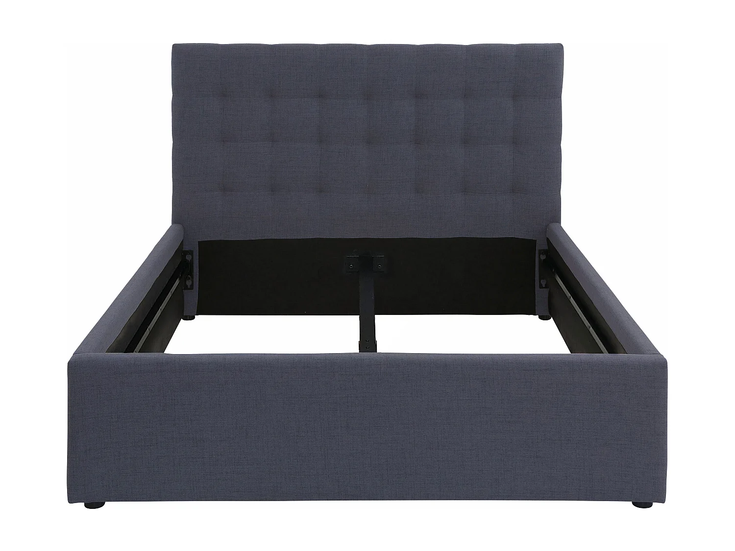 Hamar | Letto 140x200 cm in lino antracite