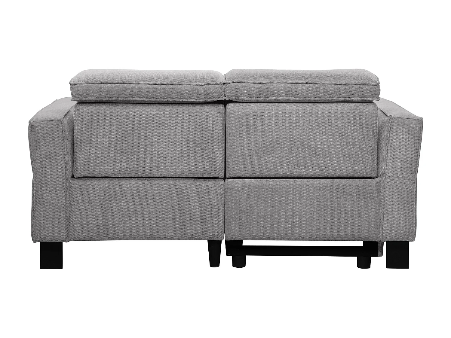 Carpari | 2-Seater Sofa with 1 electric recliner in fabric light grey