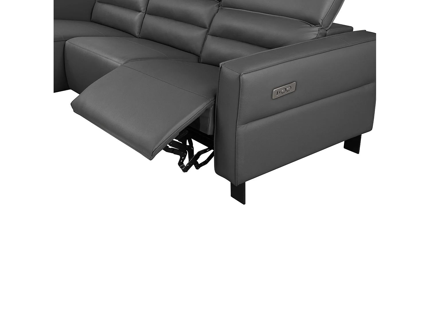 Lugo | Canapé 2 places avec fonction manuelle en PU couleur cognac