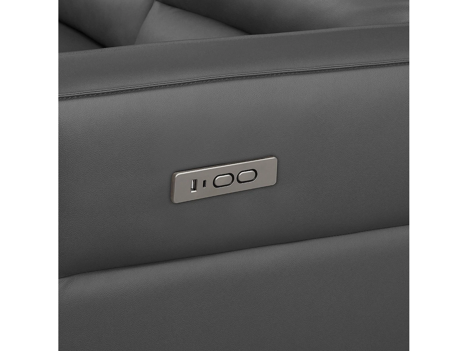 Lugo | Canapé 2 places avec fonction manuelle en PU couleur cognac