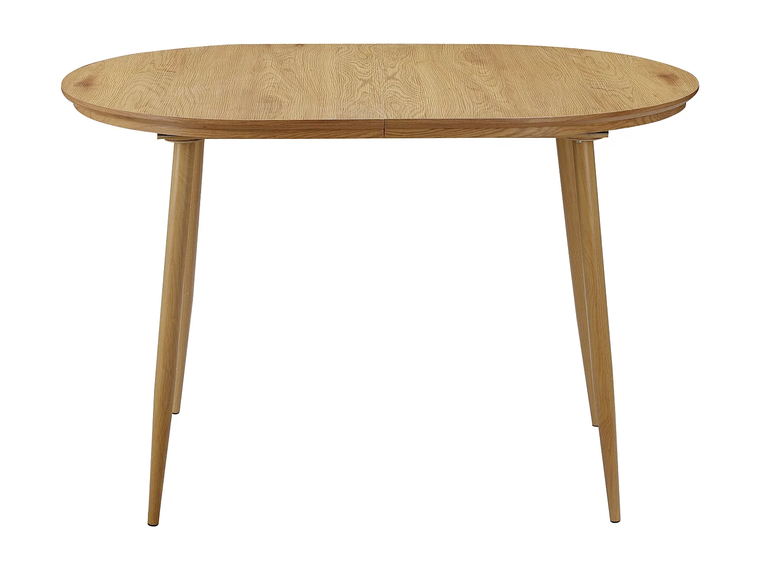 Graham-Eettafel met verlengstuk in houtlook