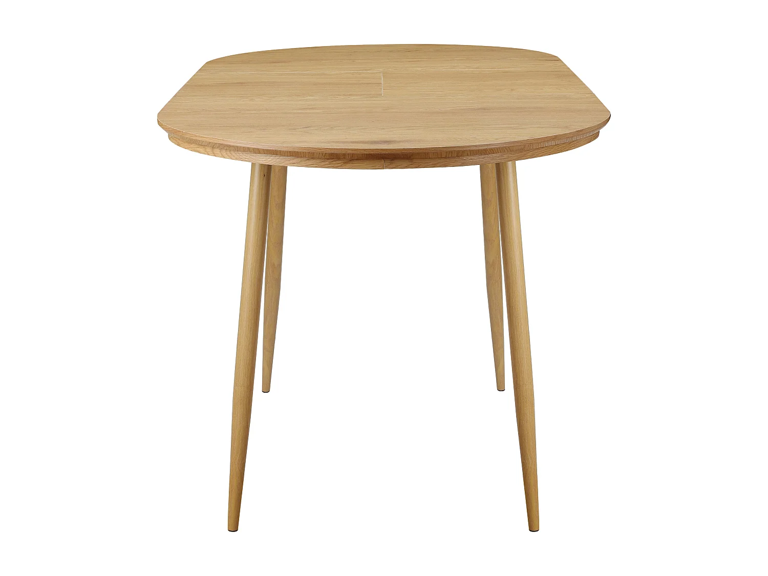 Graham-Eettafel met verlengstuk in houtlook