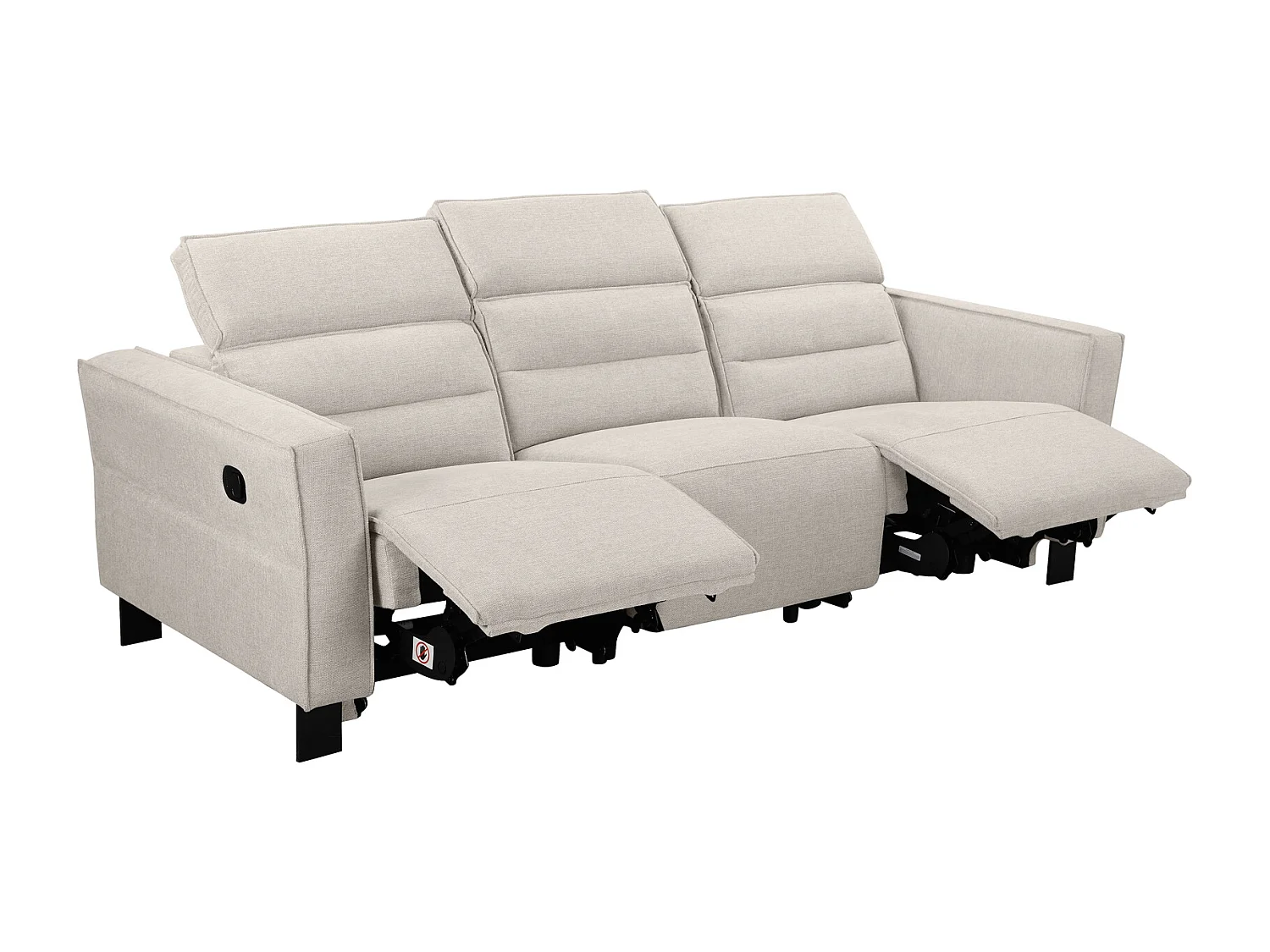 Asmund | Canapé-lit avec coin couché 160x202 cm aspect ligne anthracite