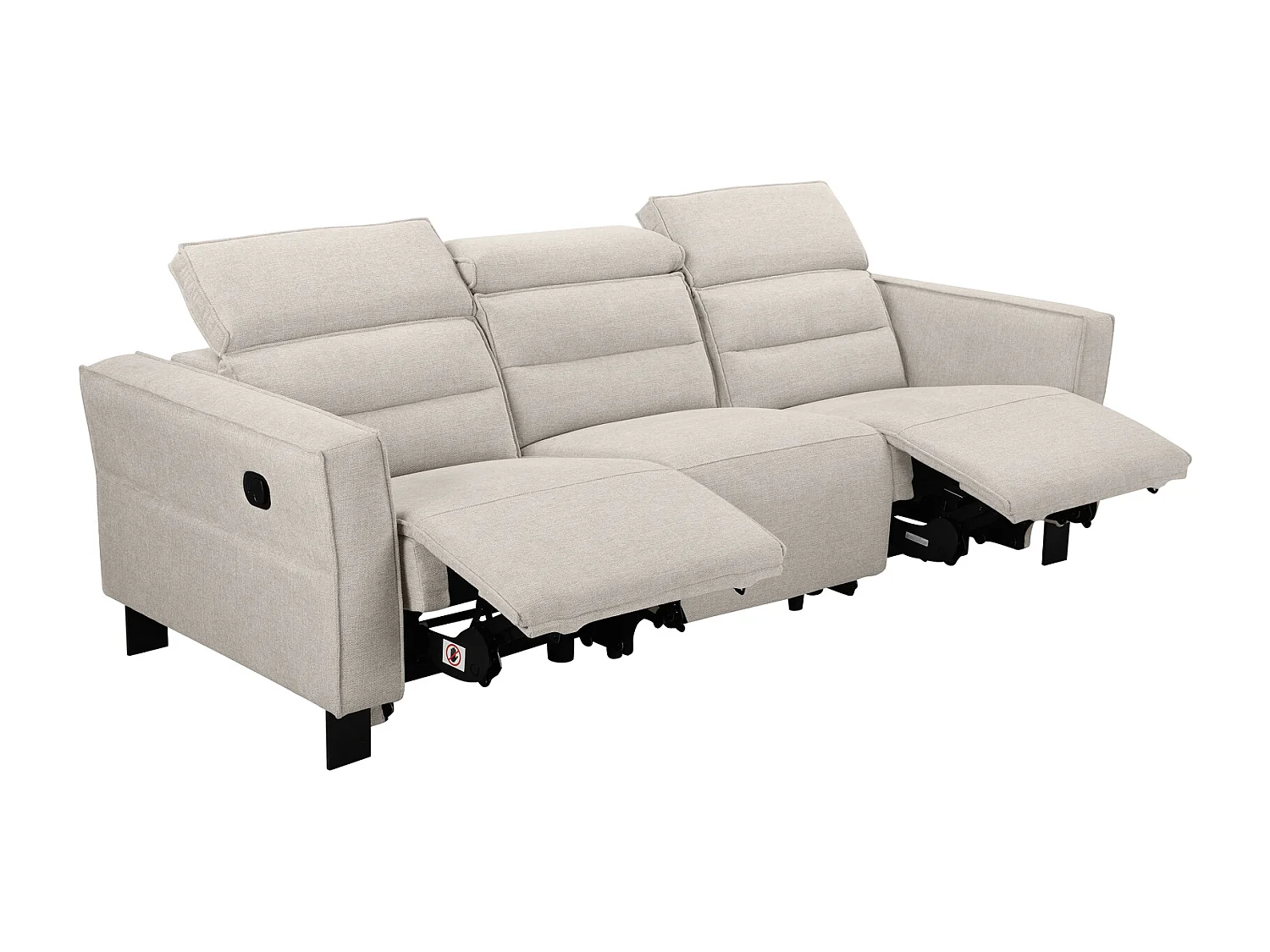 Asmund | Canapé-lit avec coin couché 160x202 cm aspect ligne anthracite