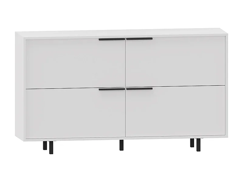 Alberto | Dressoir met 4 flappen in wit