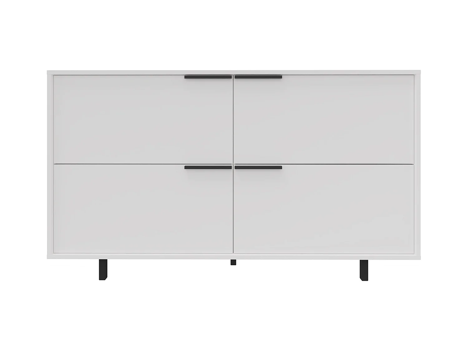 Alberto | Dressoir met 4 flappen in wit