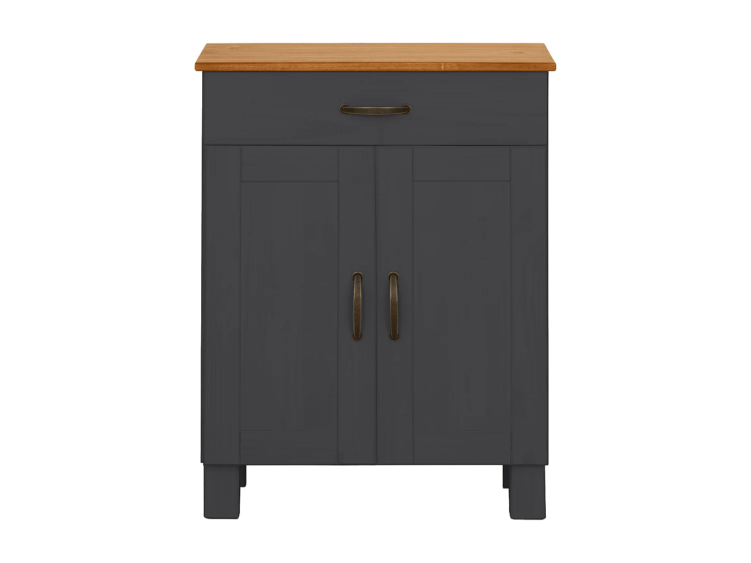 Alby | Meuble de salle de bain avec 2 portes 1 tiroir en pin anthracite