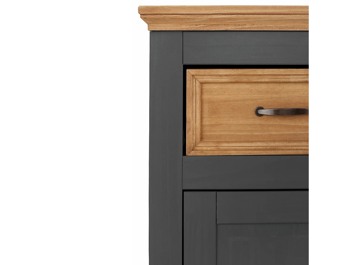 Selma | Sideboard with 3 doors and 3 drawers in pine anthracite