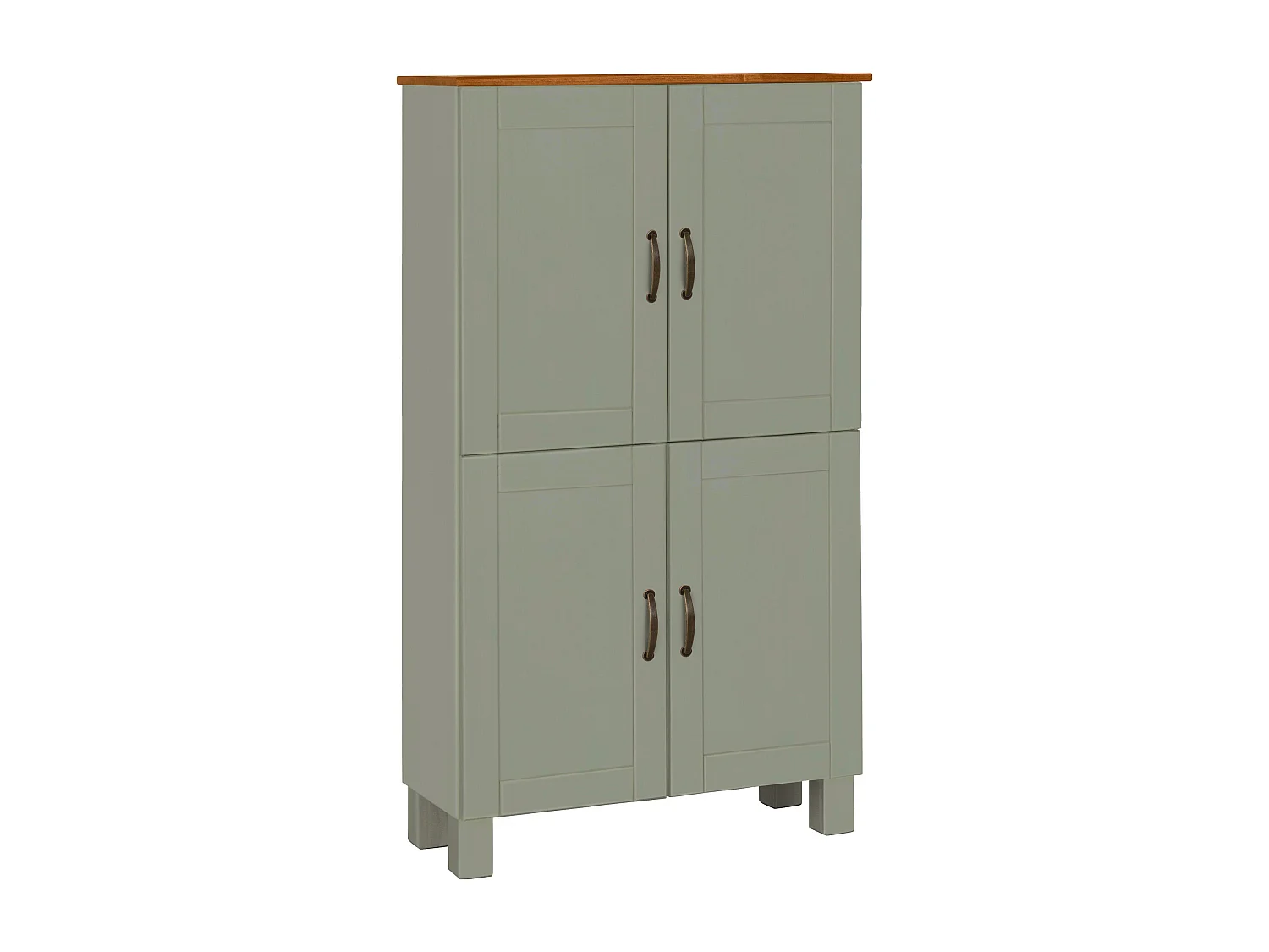 Alby | Mueble de baño con 4 puertas en verde pino