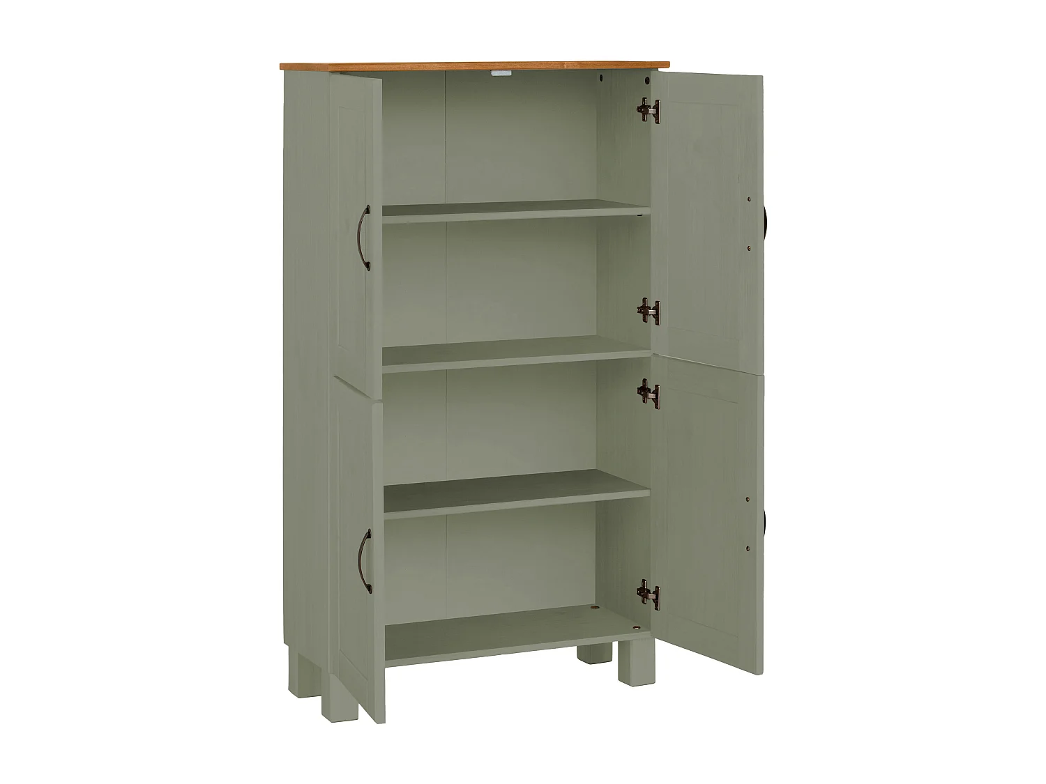 Alby | Mueble de baño con 4 puertas en verde pino