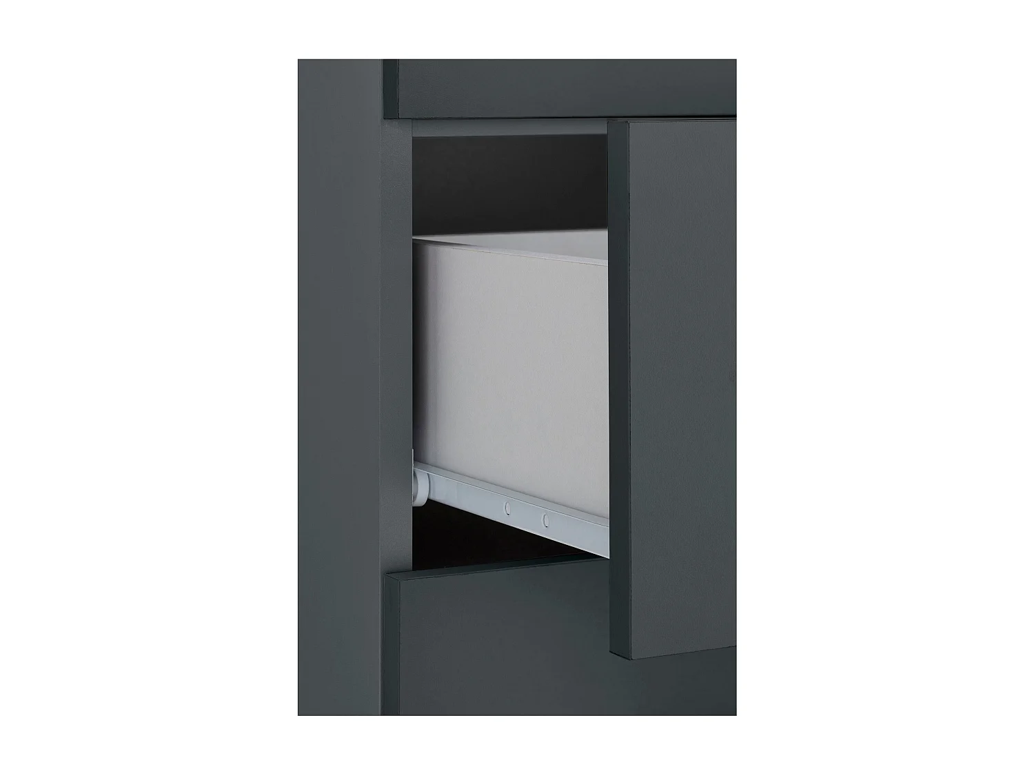 Malika | Meuble de salle de bain avec 4 portes et 1 tiroir en anthracite