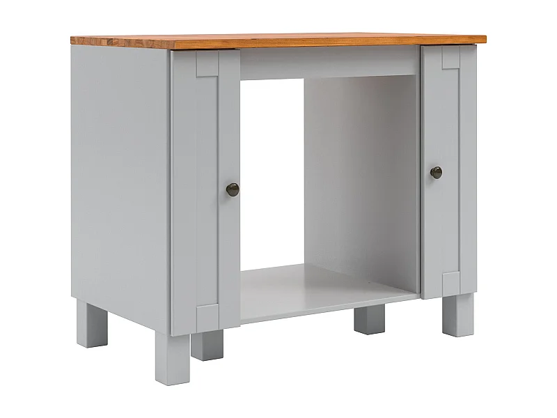 Alby II | Meuble four avec 2 portes en gris sapin