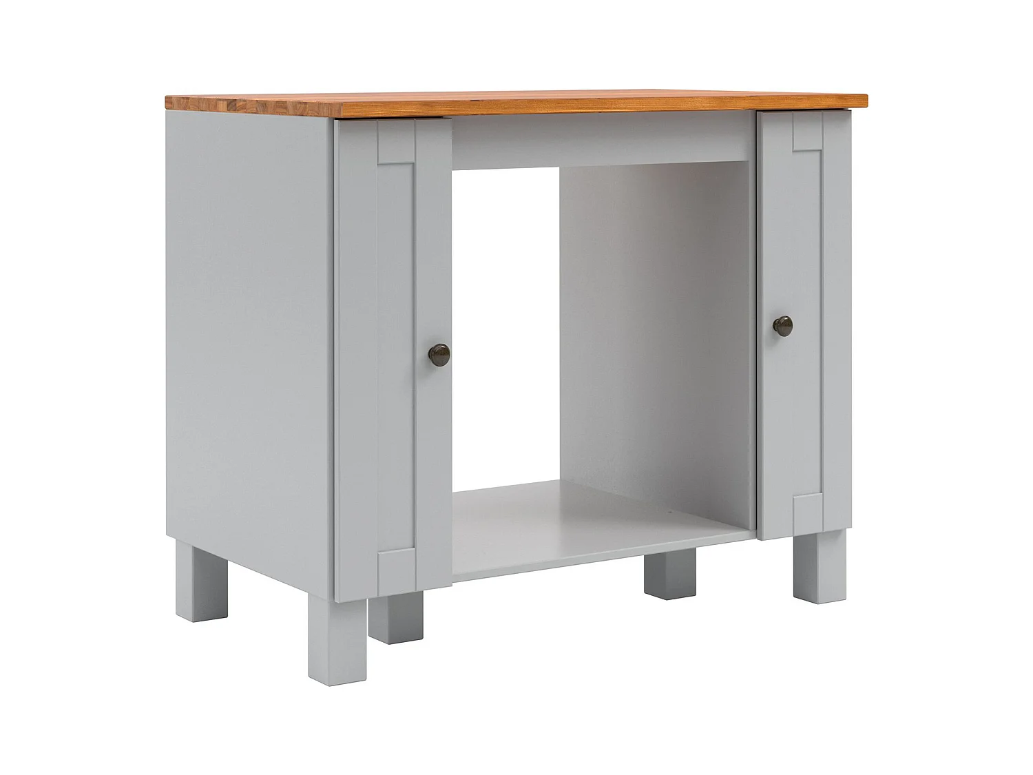 Alby II | Meuble four avec 2 portes en gris sapin