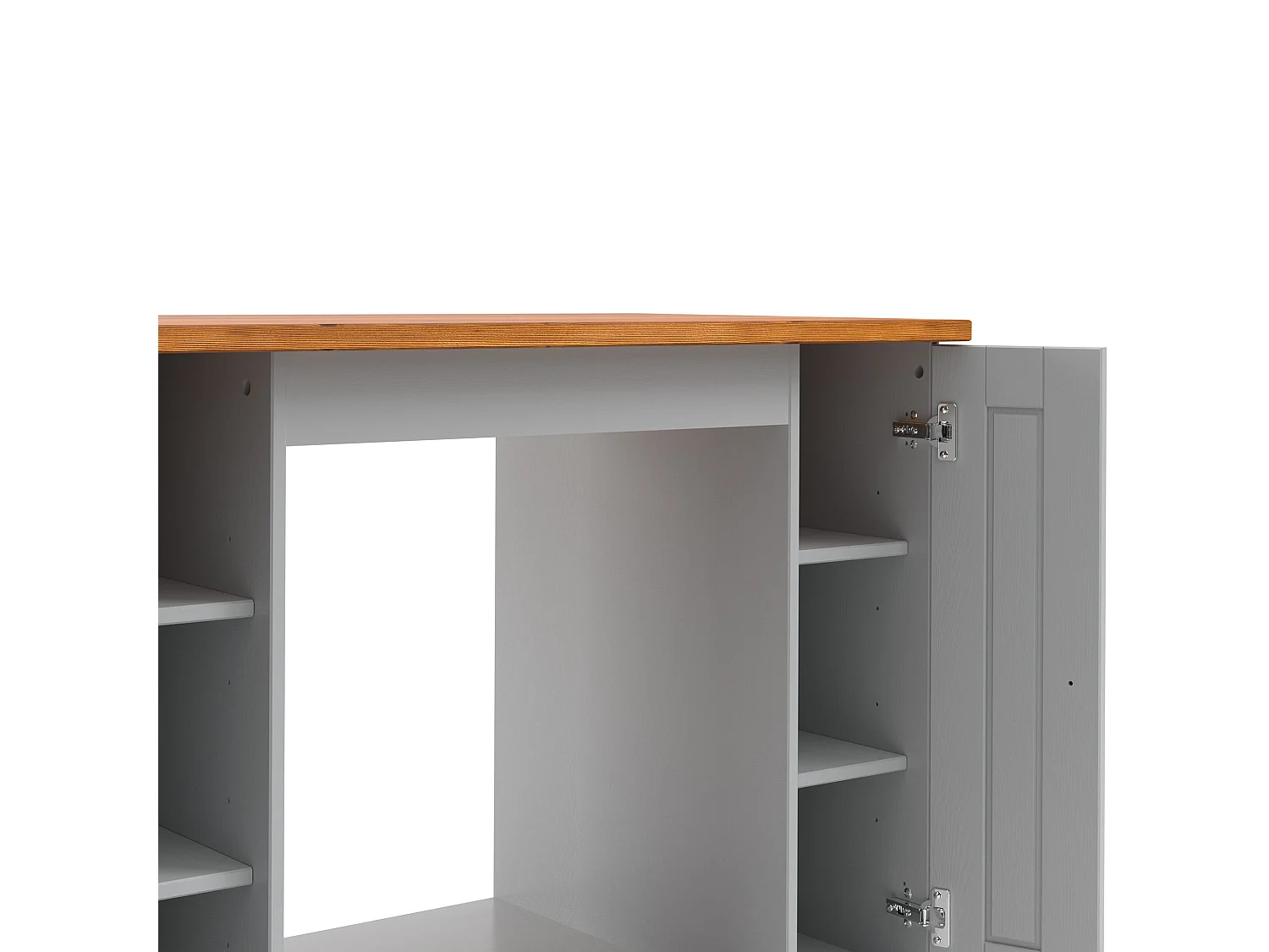 Alby II | Meuble four avec 2 portes en gris sapin