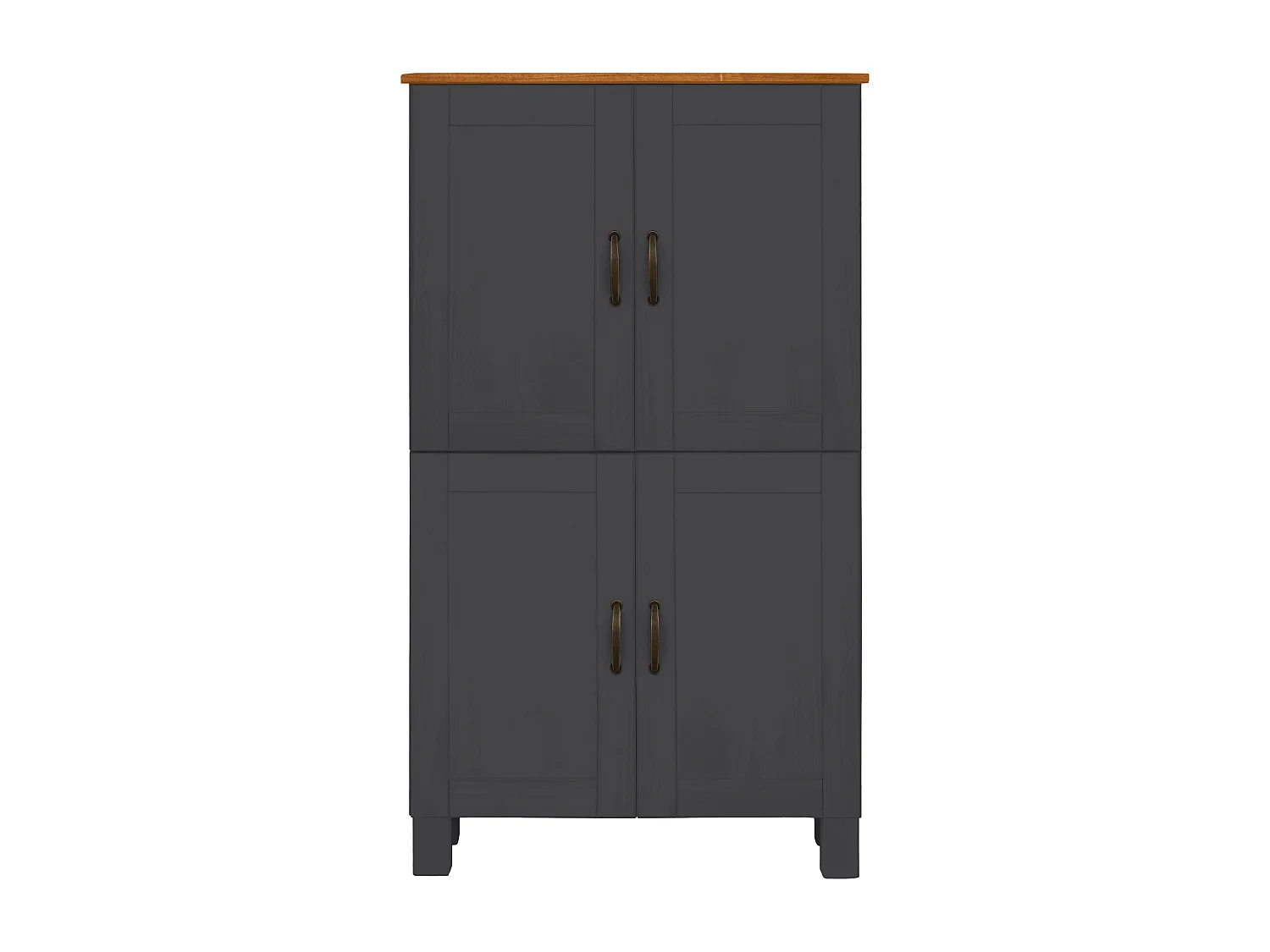 Alby | Meuble de salle de bain avec 4 portes en pin anthracite