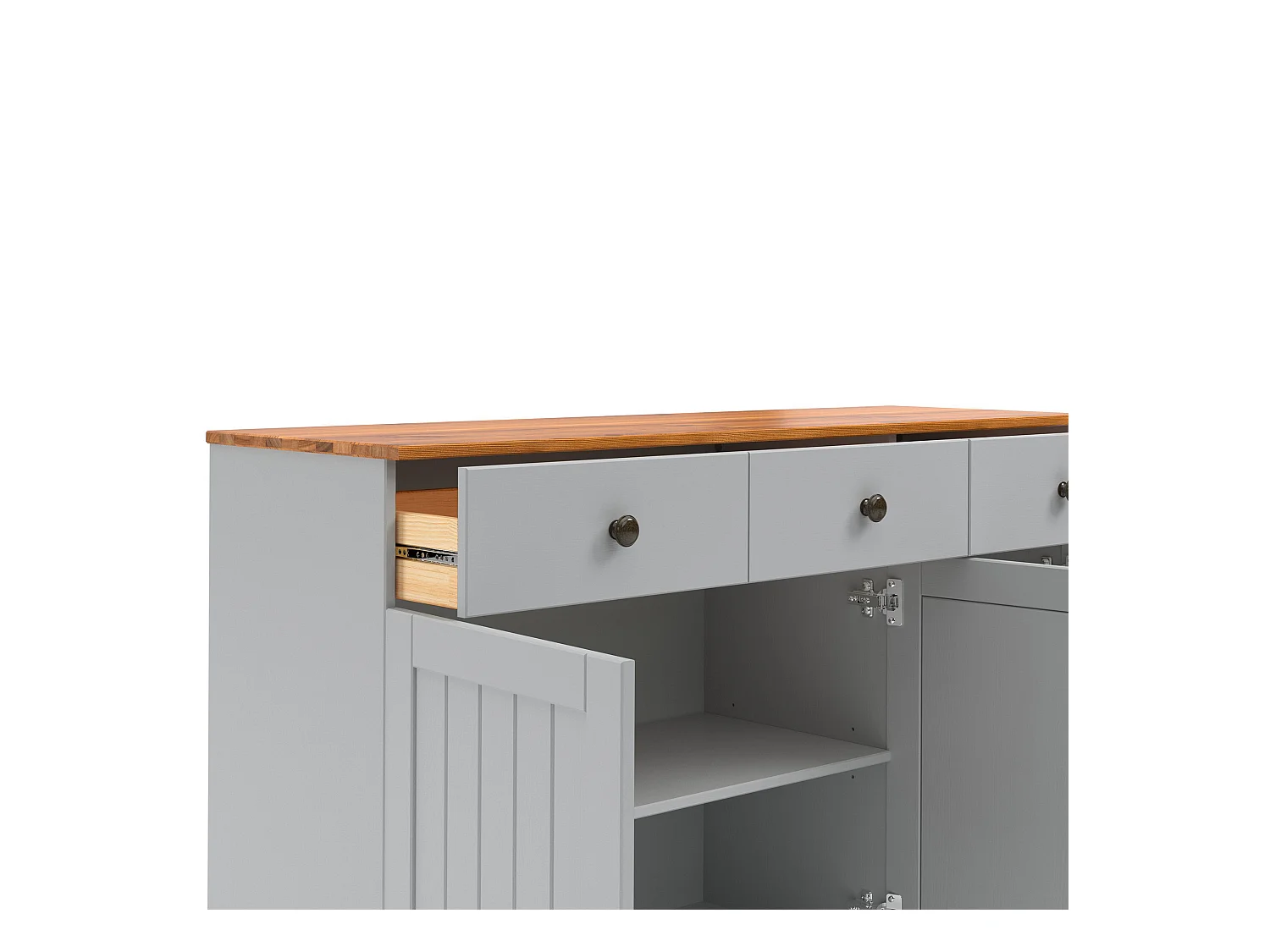 Alby II | Buffet avec 3 portes et 3 tiroirs en pin