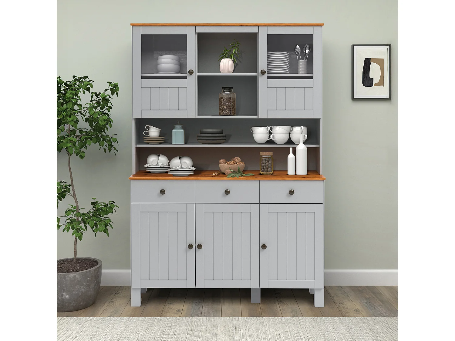 Alby II | Buffet avec 3 portes et 3 tiroirs en pin