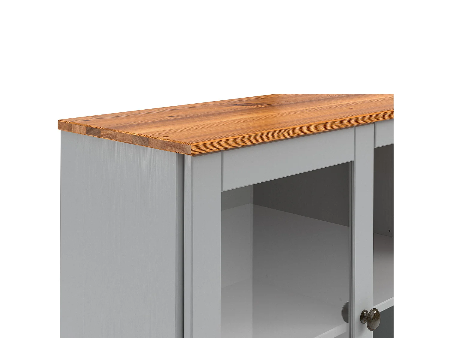 Alby II | Buffet avec 5 portes et 3 tiroirs en gris sapin