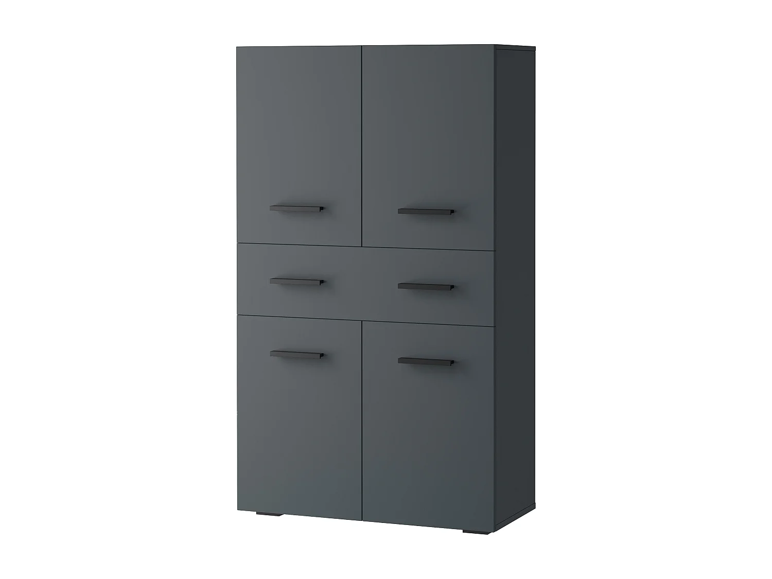 Malika | Meuble de salle de bain avec 4 portes et 1 tiroir en anthracite