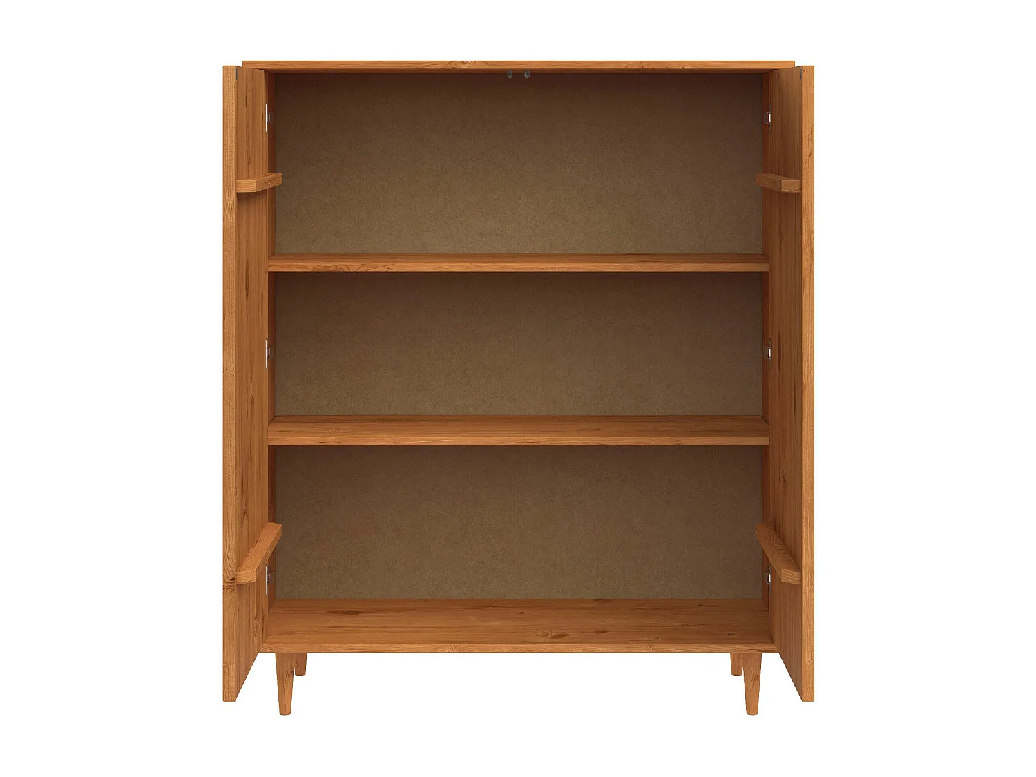 Jerzy | Buffet haut avec 2 portes en cire teintée pin