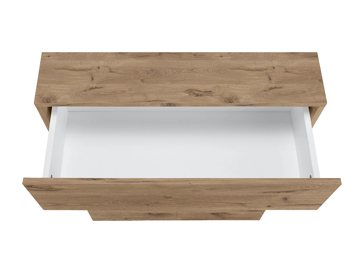 Wisla -Badkamerkast met 2 deuren en 2 laden in eiken look