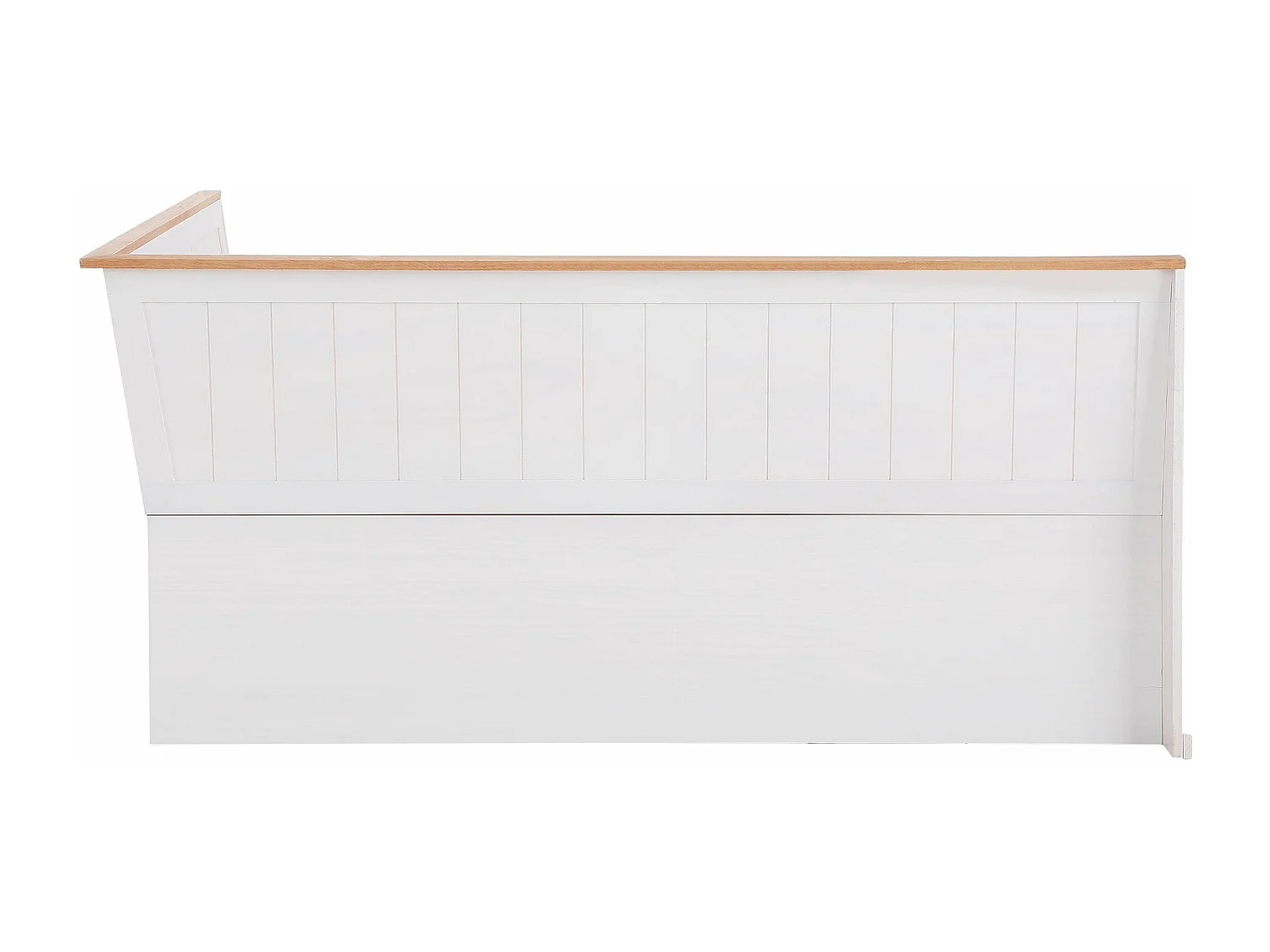 Sara | Sara - Eetkamerbank in grenen wit/gebeitste was